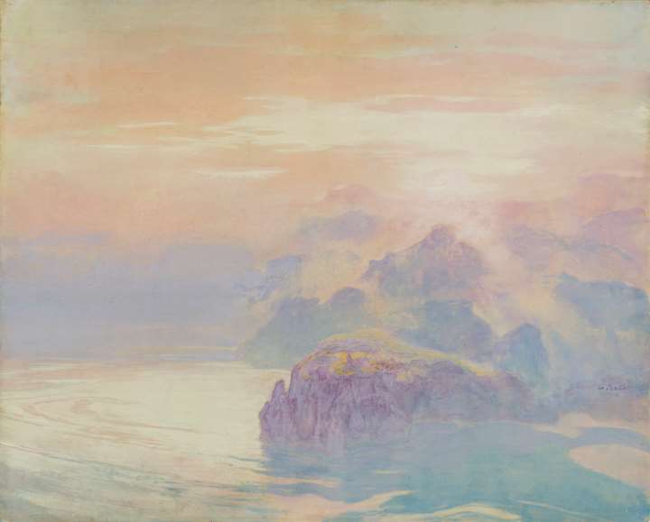 A November Evening on Lake Garda, Val du Col Loppio, Trentino